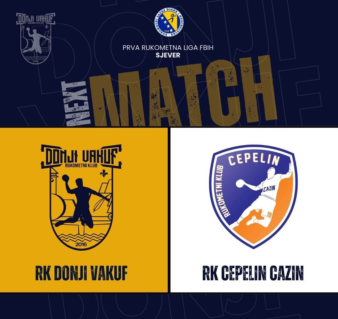 U subotu RK “Donji Vakuf” dočekuje RK”Cepelin” Cazin