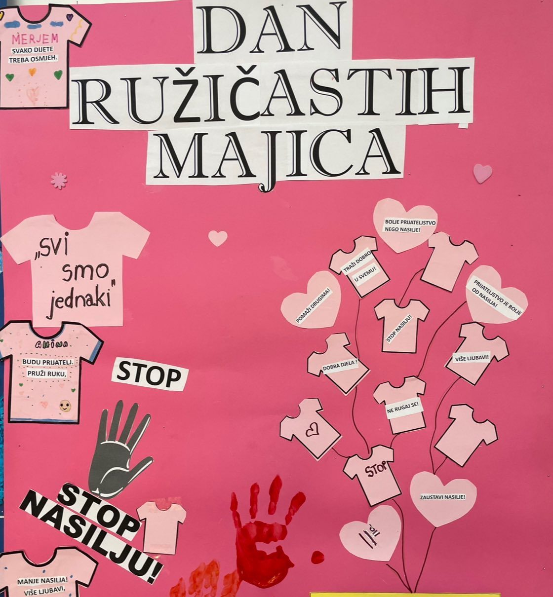 Dan ružičastih majica obilježen u Prvoj OŠ Donji Vakuf i Trećoj OŠ Oborci