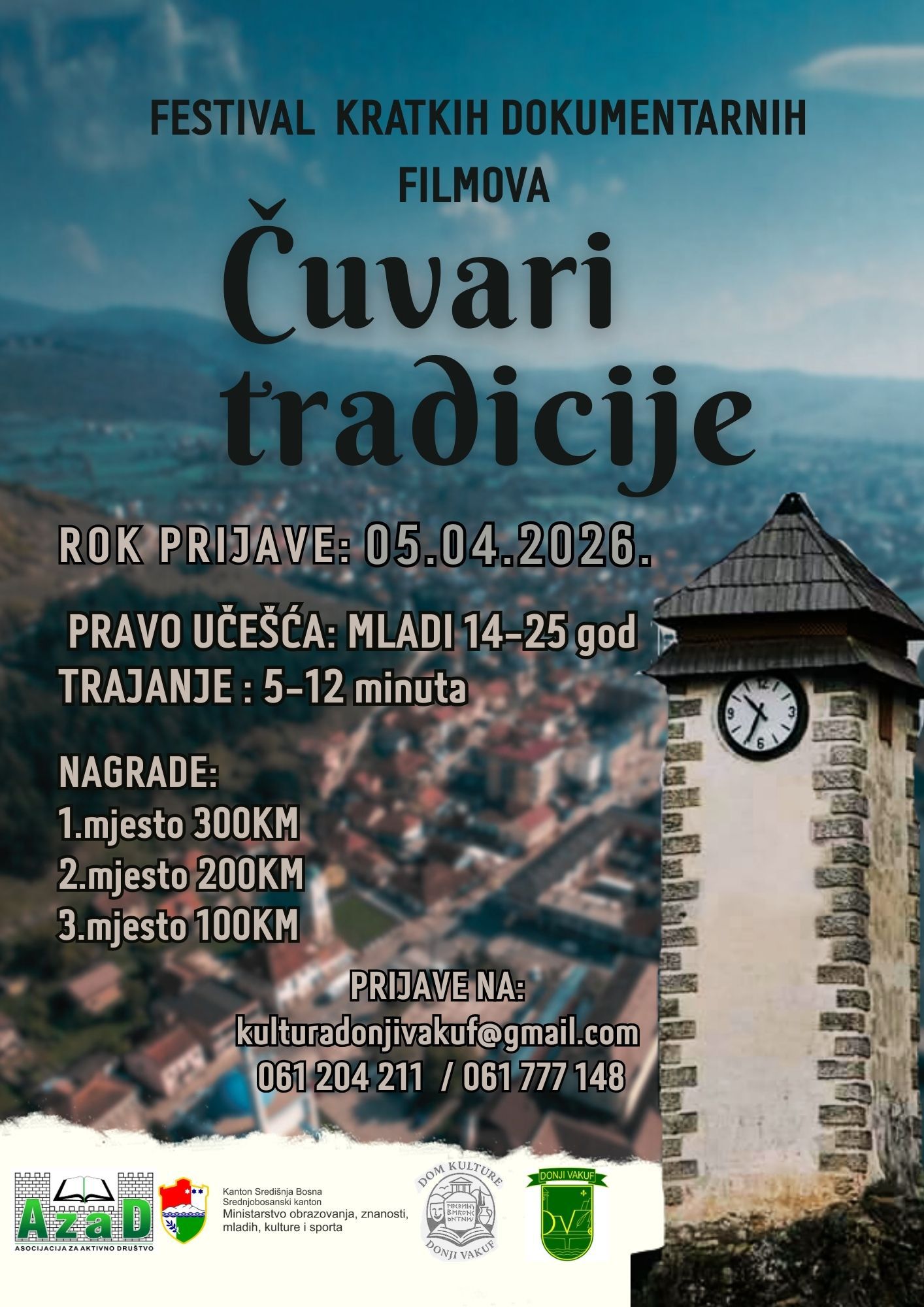 Postani čuvar tradicije kroz objektiv: Javni poziv za mlade iz Donjeg Vakufa!