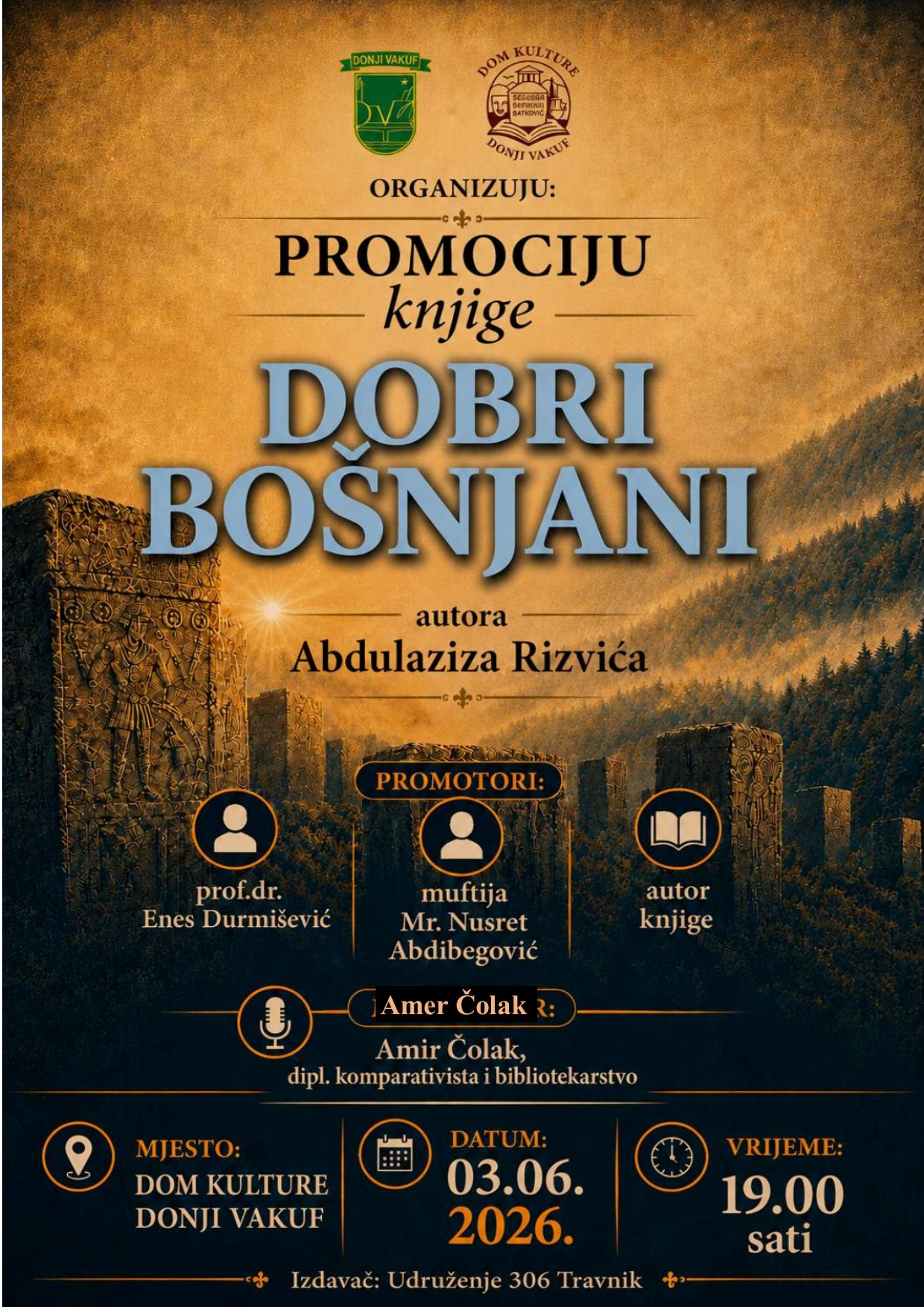 Promocija knjige “Dobri Bošnjani” autora Abdulaziza Rizvića