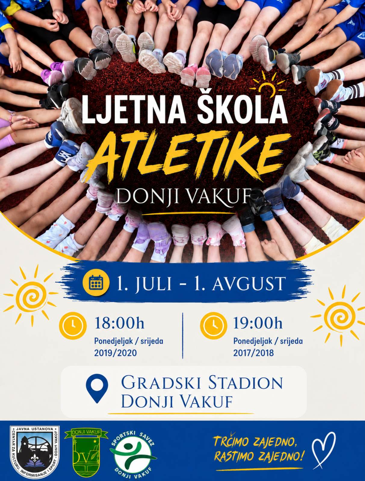 Ljetna škola atletike prvi put u Donjem Vakufu