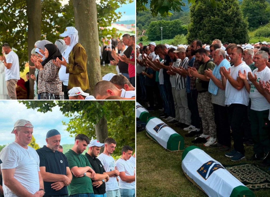 U Potočarima klanjana kolektivna dženaza za deset žrtava genocida u Srebrenici