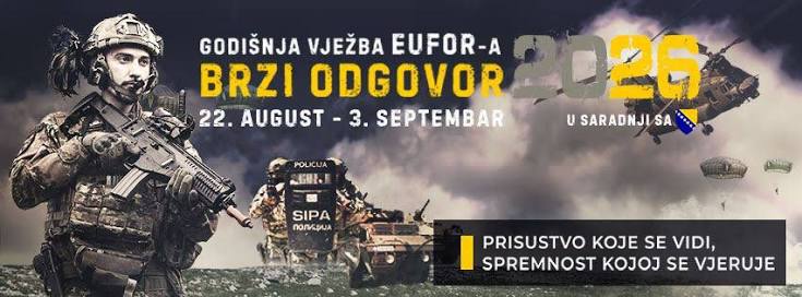 Godišnja vježba EUFOR-a “Brzi odgovor 2026”