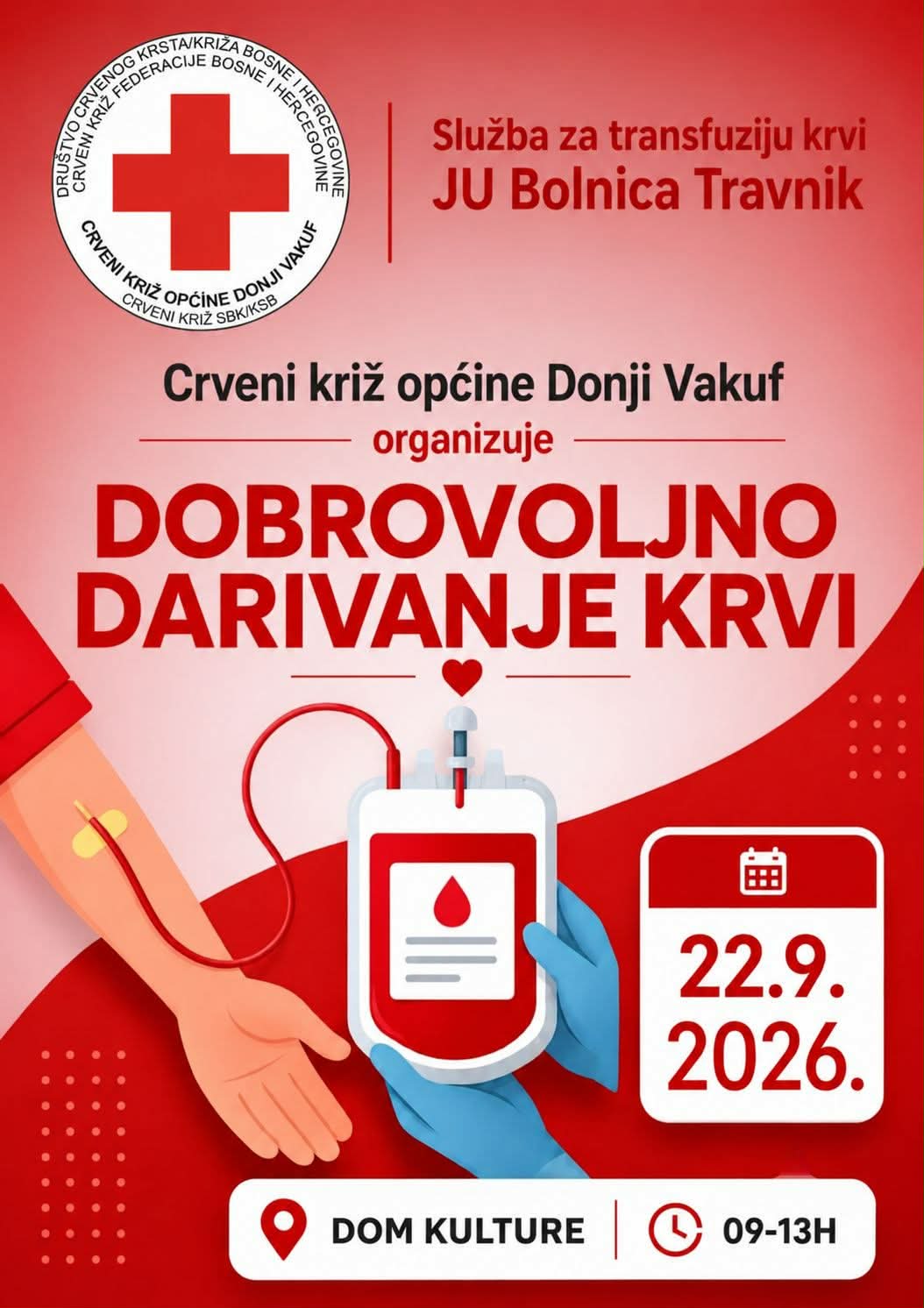 Dobrovoljno darivanje krvi u Donjem Vakufu