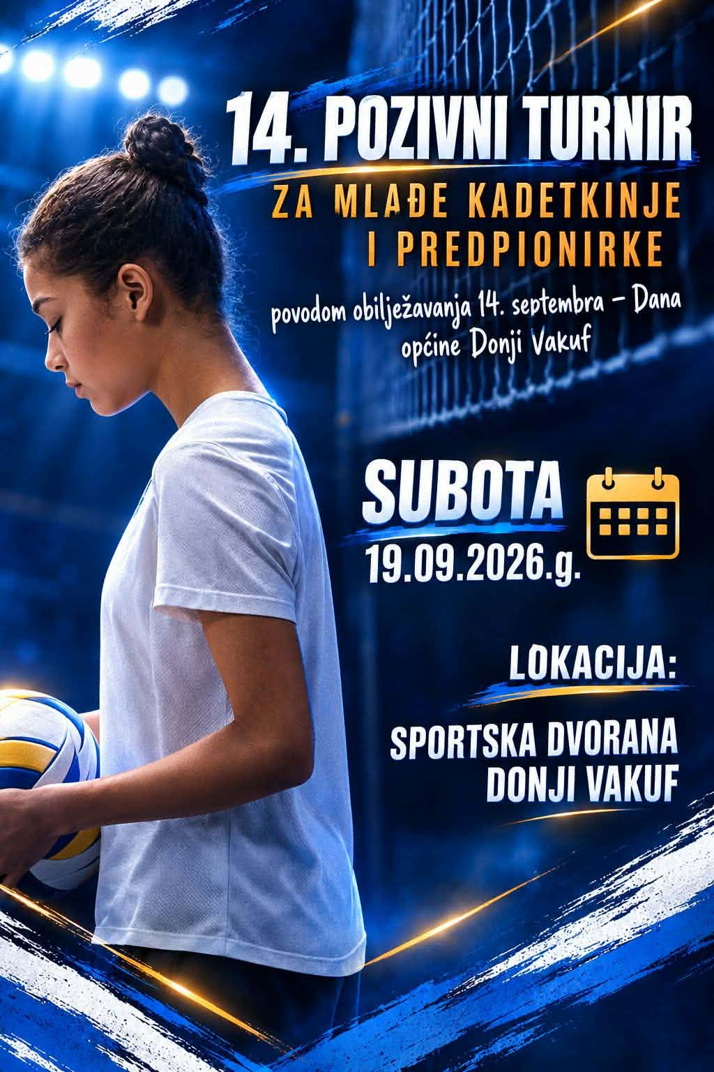 U Donjem Vakufu 14. pozivni turnir za mlade odbojkašice – Dani općine Donji Vakuf