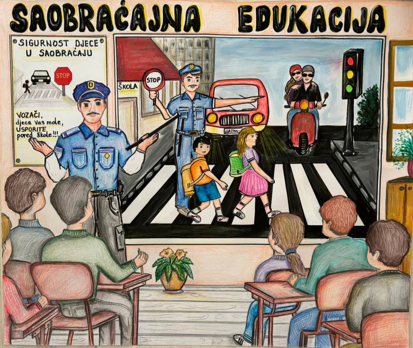Otvoren  konkurs „Sigurnost djece u saobraćaju, pokaži svoju kreativnost 2026“