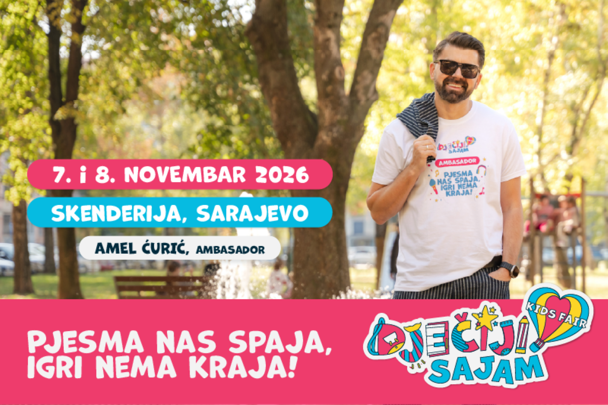 Dječiji sajam 7. i 8. novembra u Sarajevu, ambasador manifestacije Amel Ćurić