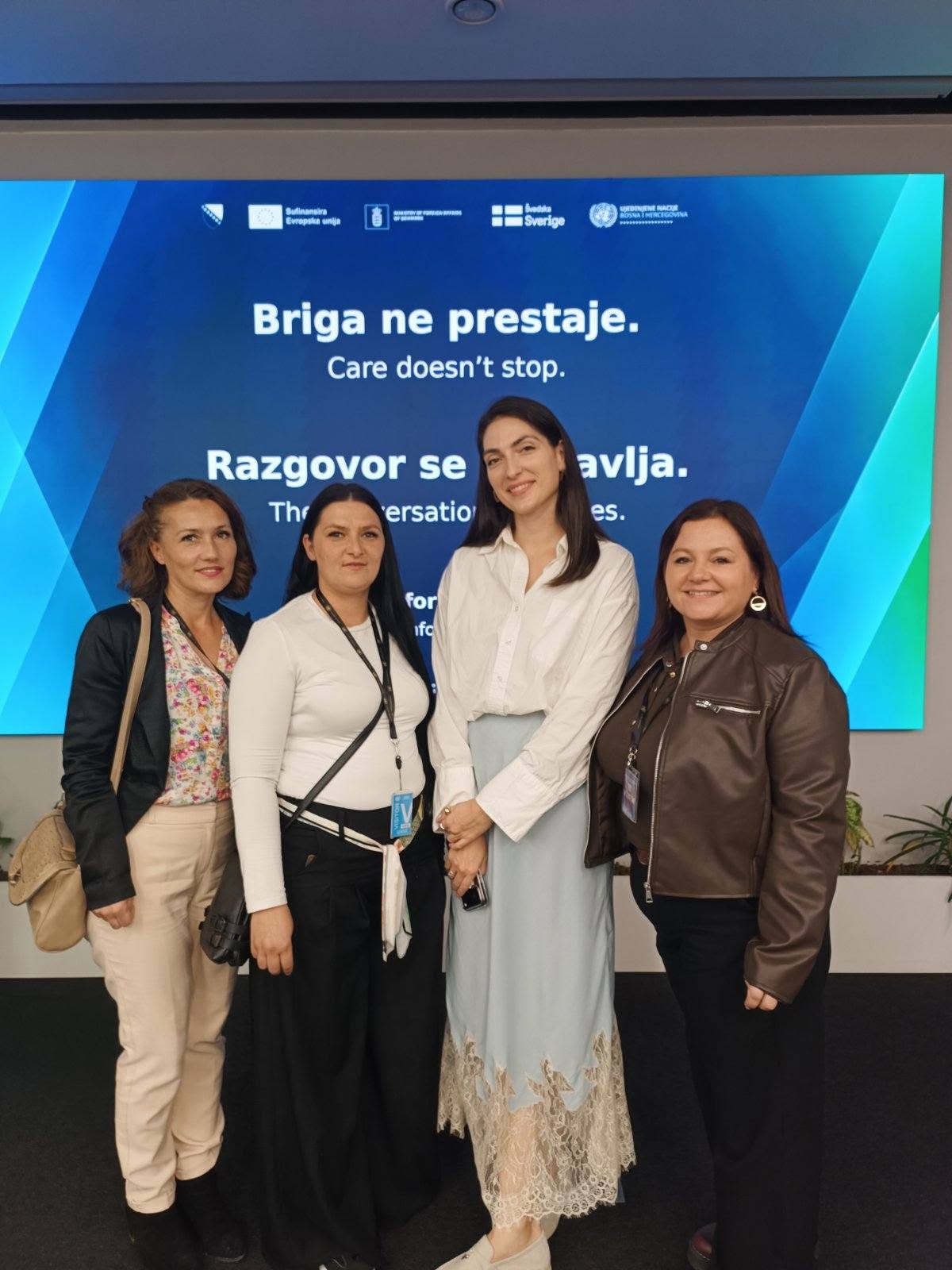 Gerontodomaćice Korugić Fikreta , Arnela Osmanović Korugić i Alma Polimac učestovale su u obilježavanju Međunarodnog dana brige i podrške u prostorijama Ujedinjenih nacija u Sarajevu